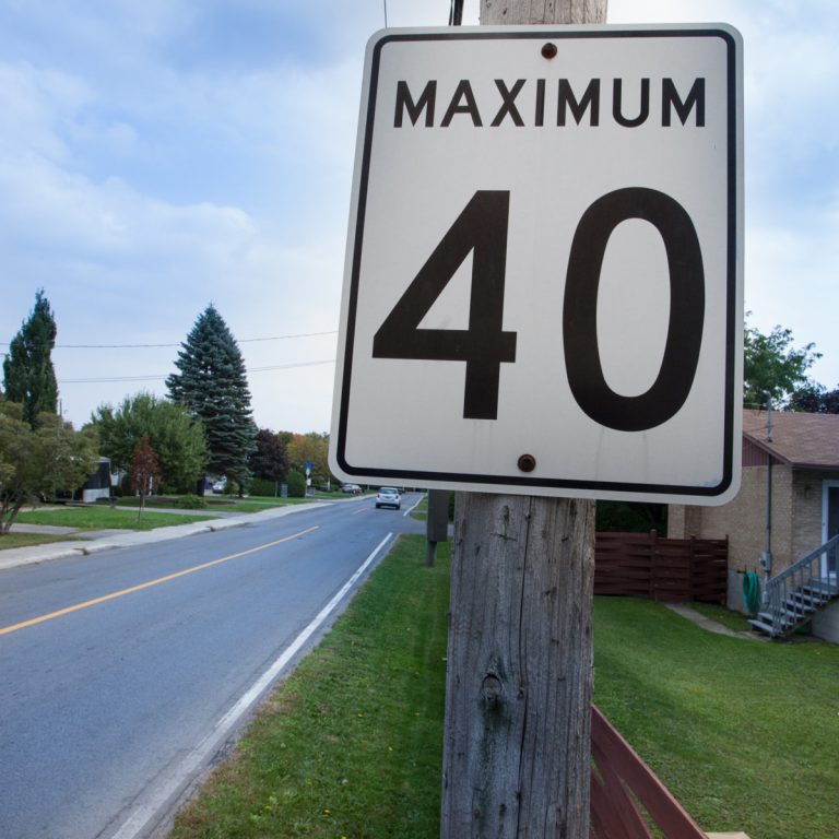 La vitesse passera à 40 km/h dans les secteurs résidentiels.