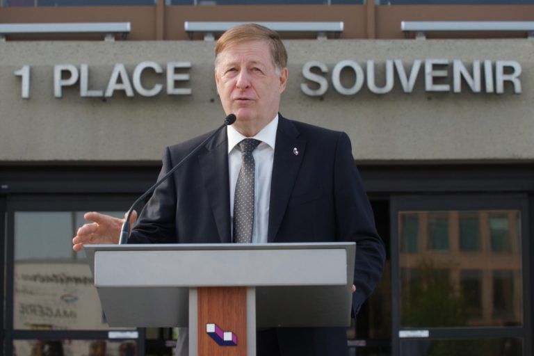 Marc Demers, maire de Laval et chef du Mouvement lavallois.
