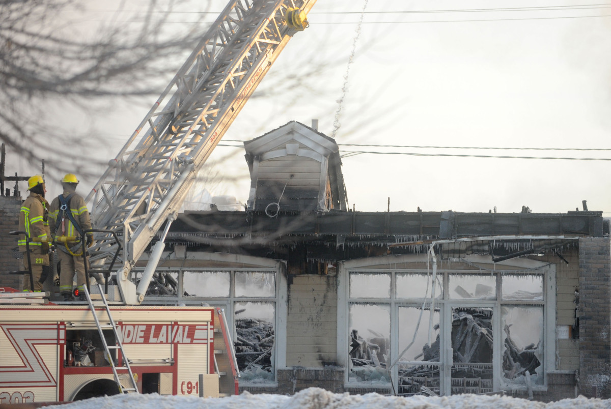 Accélérant trouvé dans l'incendie de Vimont Courrier Laval