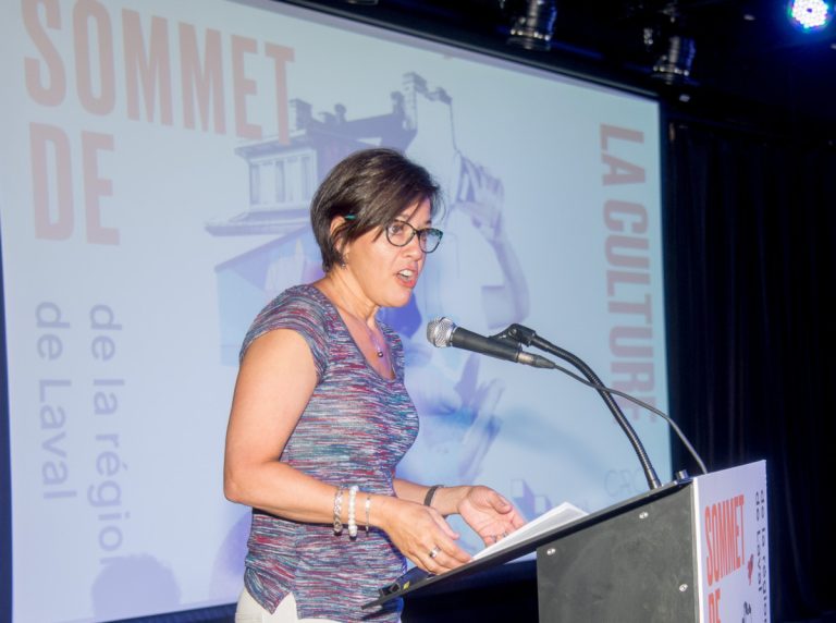 Sylvie Lessard, présidente du Conseil régional de la culture de Laval.