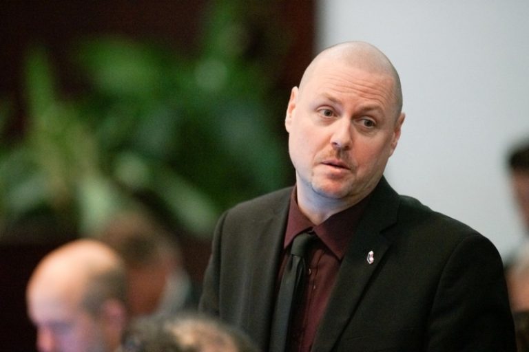 Alain Lecompte, conseiller municipal, chef de l'Alliance des conseillers autonomes et candidat à la mairie.