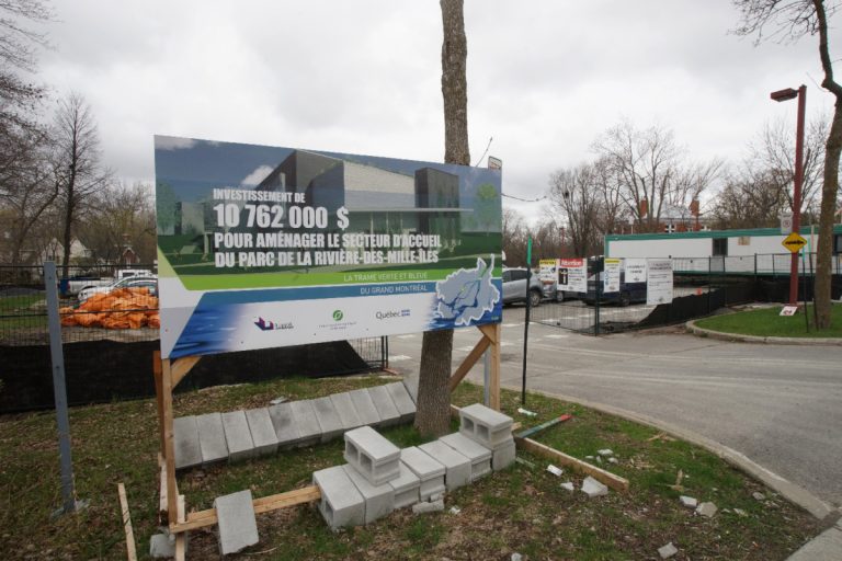 Avec les coûts liés à la décontamination du site, les travaux du chantier du Parc de la Rivière-des-Mille-Îles (PRMI) s'élèvent à 12 M$.