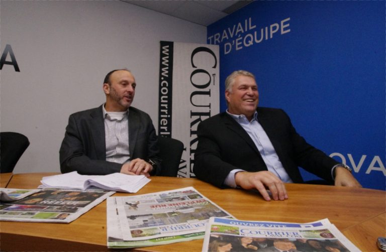 Martin Routhier et Martin Olivier les nouveaux propriétaires du Courrier Laval