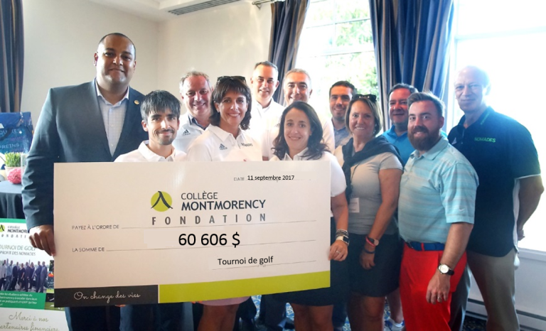 La Fondation du Collège Montmorency amasse 60 606 $  à son 30e Tournoi de golf.