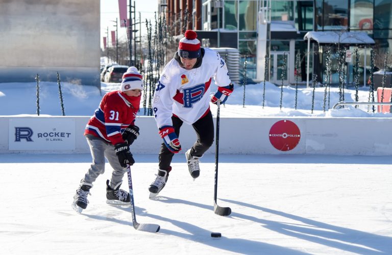 Après avoir inauguré la patinoire du Centropolis, les joueurs du Rocket participeront à la fête de Laval en blanc.