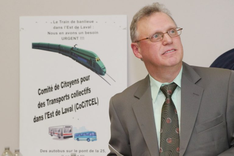 Gilles Proulx, président du Comité de citoyens pour des transports collectifs dans l’est de Laval (CoCiTCEL).