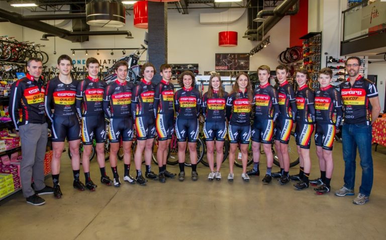Ces cyclistes juniors représenteront les Espoirs Laval en 2015.