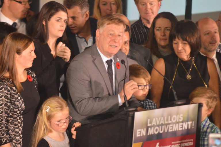 Marc Dermers, maire réélu de Laval.