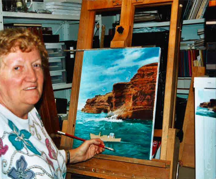 Henriette Giroux s’inspirait, entre autres, de paysages lavallois pour peindre ses tableaux.