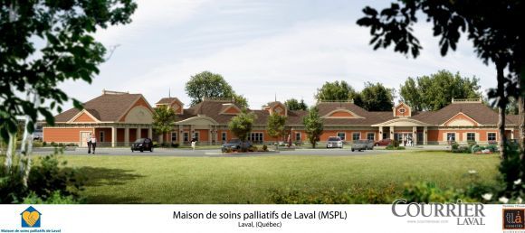 Un aperçu de la Maison des soins palliatifs de Laval, qui devrait ouvrir ses portes au début de l'année 2009, selon les échéanciers. (Photo: Martin Alarie)