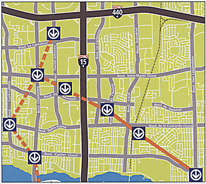 Voici le plan préliminaire déterminant l’emplacement des cinq futures stations de métro espérées par Ville Laval. (Source : Ville Laval)