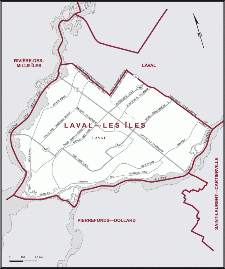 Plus de 120 00 personnes résident dans le comté Laval—Les Îles.