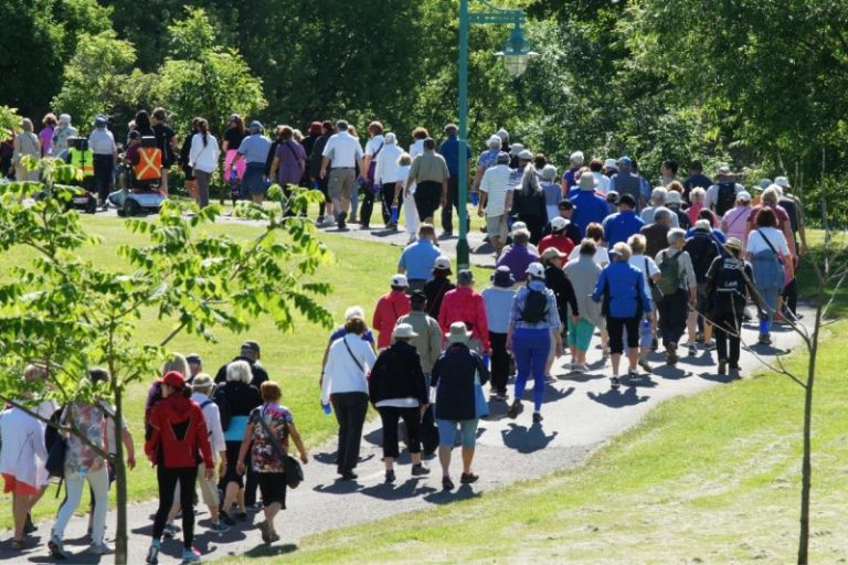 L’an dernier, plus de 330 marcheurs se sont présentés au parc des Prairies.