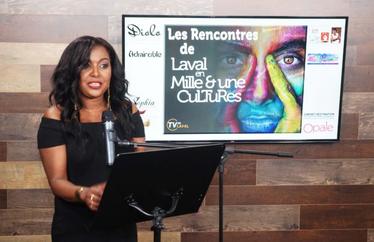 Khady Sow au lancement des Rencontres de Laval en Mille et Une Cultures, le 10 mai.