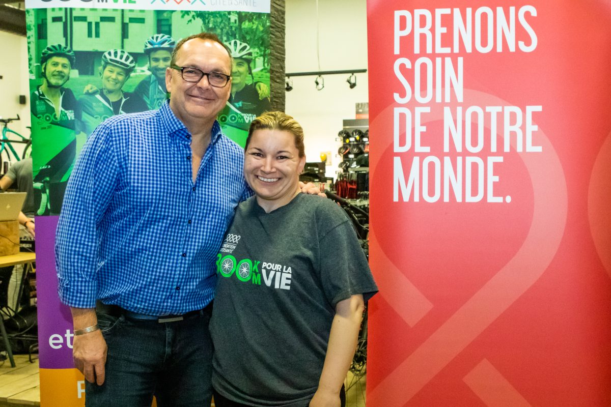 JeanMichel Anctil pédale en lutte contre le cancer Courrier Laval