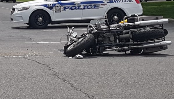 accident police moto
