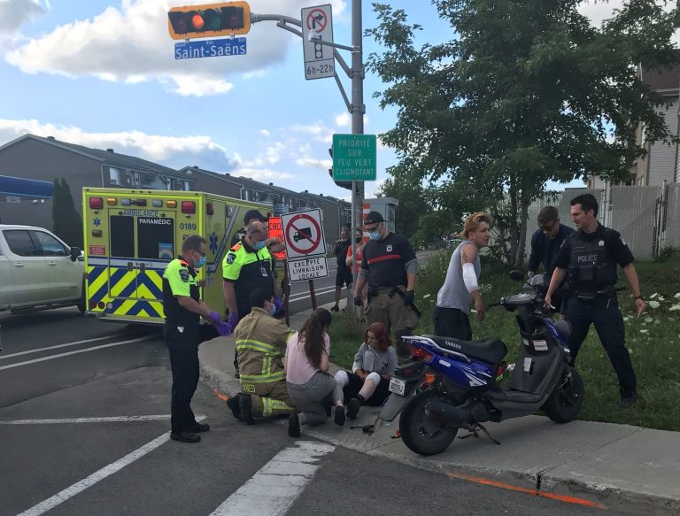 Accident Scooter véhicule Auteuil