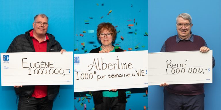 3 trois nouveaux millionnaires Laval gagnants Loto