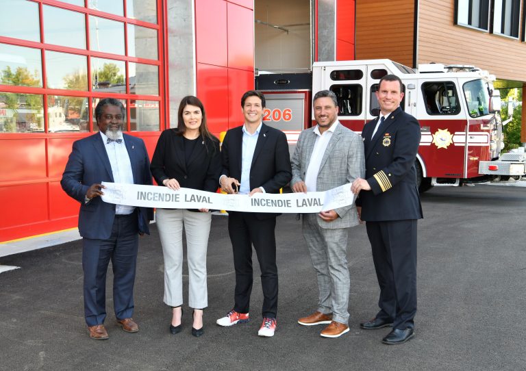 Inauguration caserne pompiers no 6 Laval-Ouest