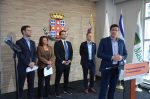 Le maire de Laval et ses homonymes de Mascouche (Guillaume Tremblay), Montréal-Est (Anne St-Laurent), Repentigny (Nicolas Dufour) et Terrebonne (Mathieu Traversy) font front commun à la faveur d’un nouveau tracé pour un Projet structurant de l’Est.