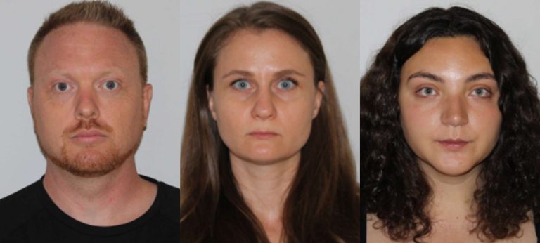 Les suspects arrêtés par la police de Laval car soupçonnés d‘être liés à un réseau de vols de véhicules sont: Frédéric Caron, Olena Smagliuk et Tania Nadon-Contant.