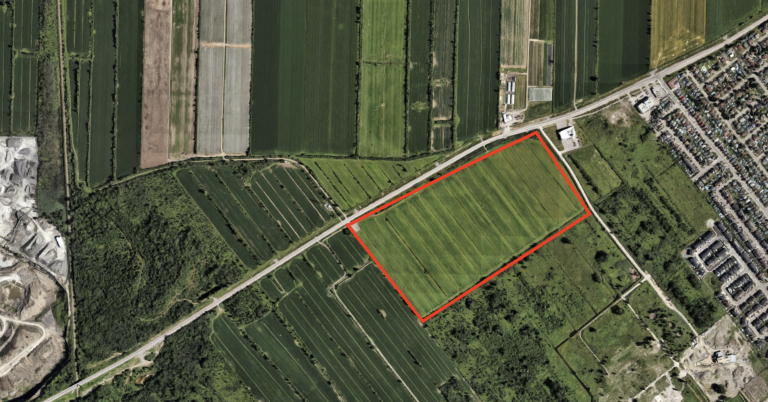 Le projet Trudel Studios est appelé à occuper une superficie équivalant à 30 terrains de soccer sur d’anciennes terres agricoles bordant l’avenue Marcel-Villeneuve dans l’est de Laval.