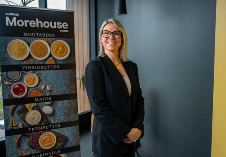 Présidente-directrice générale d’Aliments Morehouse Canada, Karina Massicotte est lauréate de la catégorie Relève entrepreneuriale du concours Les Médaillés de la relève.