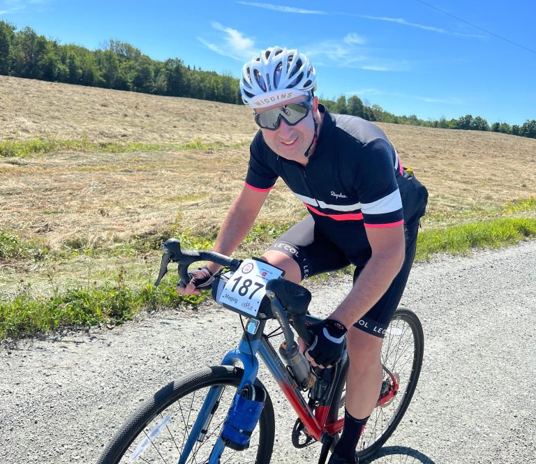 Âgé de 48 ans, Francis Bibeau participera à son deuxième Gravel Bikepacking Challenge.