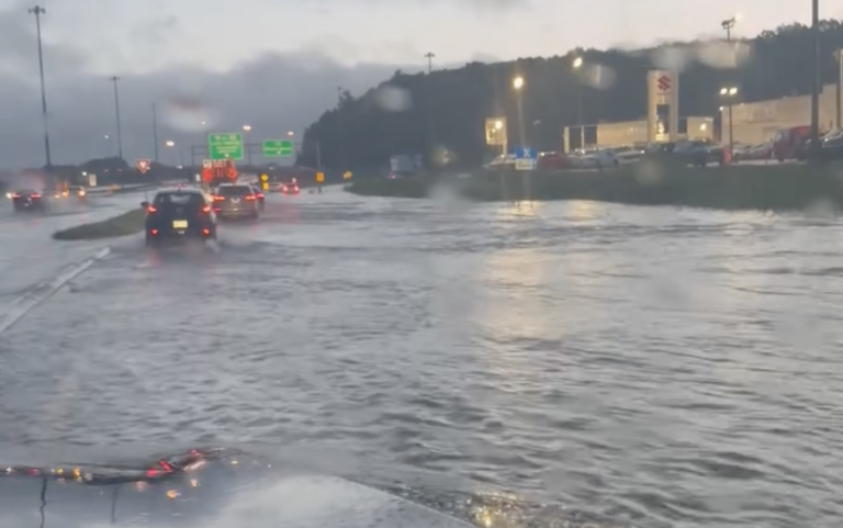 Inondations lors de la tempête Debby du 9 août 2024.