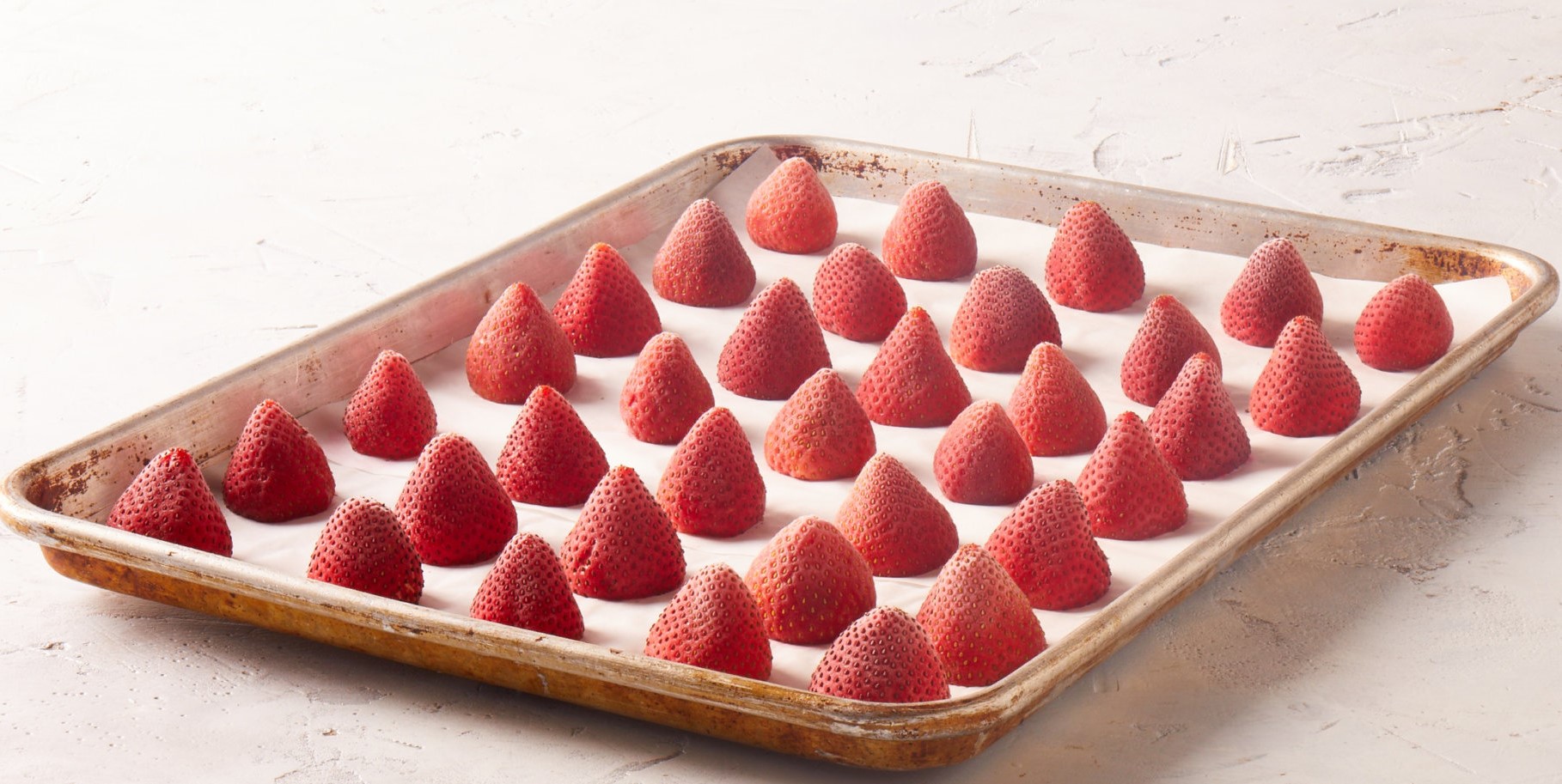 Plusieurs recettes sont possibles avec des fraises congelées durant l'année entière. 