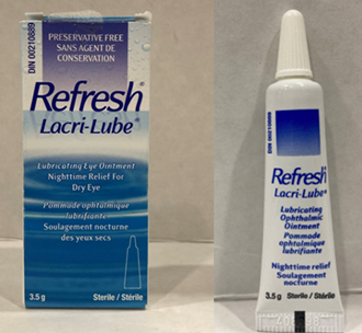 L'onguent Refresh Lacri-Lube visé par le rappel.