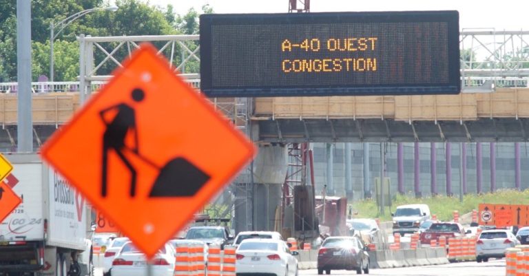 Travaux sur l'autoroute 440, à Laval.