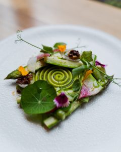 Un plat servi au Restaurant H3, situé dans l'hôtel Humanity de Montréal. 