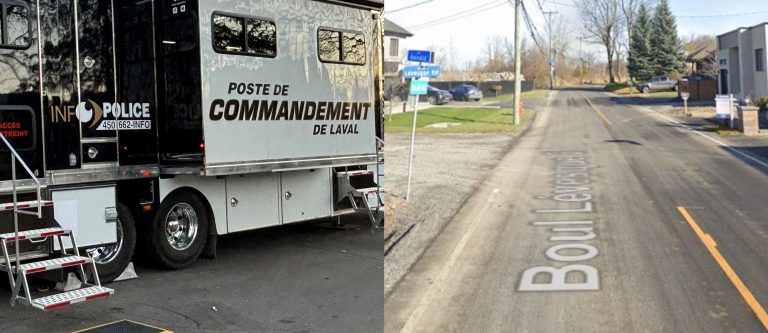 Après une violation de domicile boulevard Lévesque Est, le mercredi 4 décembre, à Saint-François, la police de Laval déploie un poste de commandement afin de rencontres des citoyens qui auraient de l’information pouvant aider l’enquête sur cet indicent.