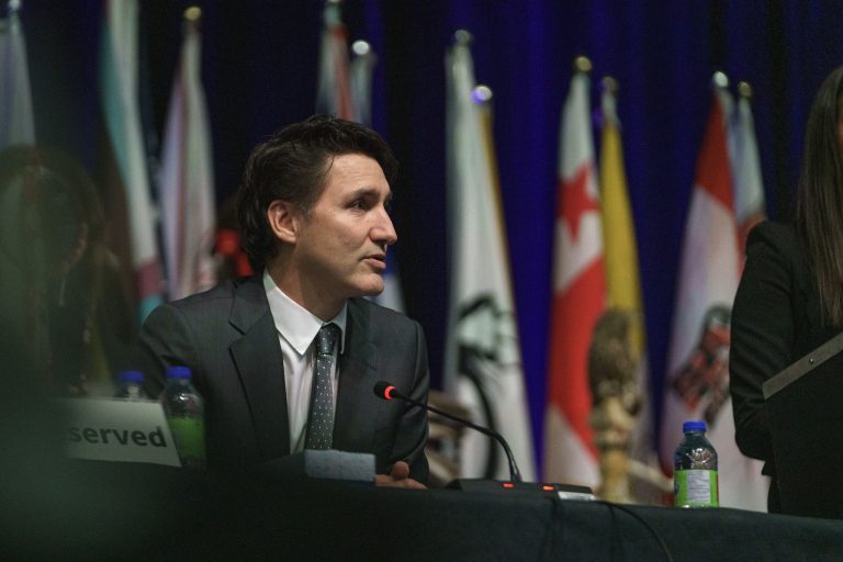 Le premier ministre du Canada Justin Trudeau