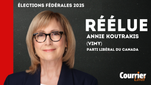 Annie Koutrakis réélue dans Vimy.