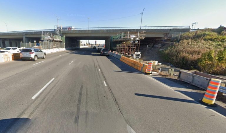 L'autoroute 640, qui sera touché par des travaux entraînant des fermetures, à proximité du boulevard de la Grande-Allée.