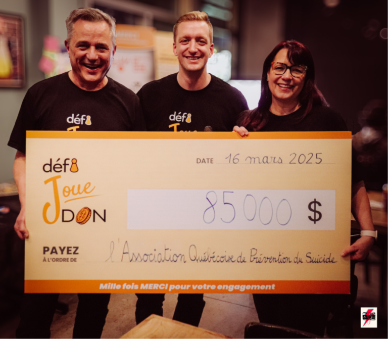 L’équipe du Défi Joue Don a amassé 85 000$ dans le cadre de son édition 2025. (Photo gracieuseté - Jordane Côté)