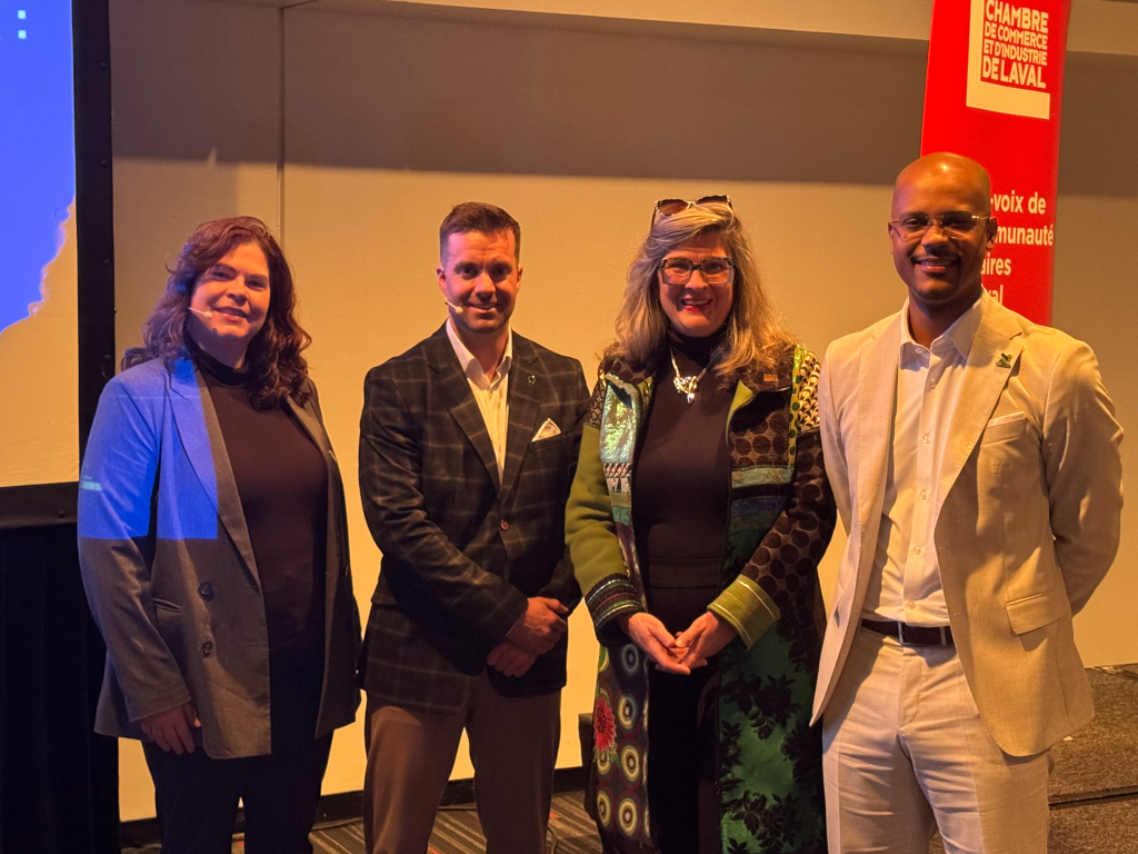 NOS PANELLISTES, ELFIE MORIN, PIERRE-YVES TREMBLAY, CAROLINE DE GUIRE, ET OLIVIER DOLEYRES