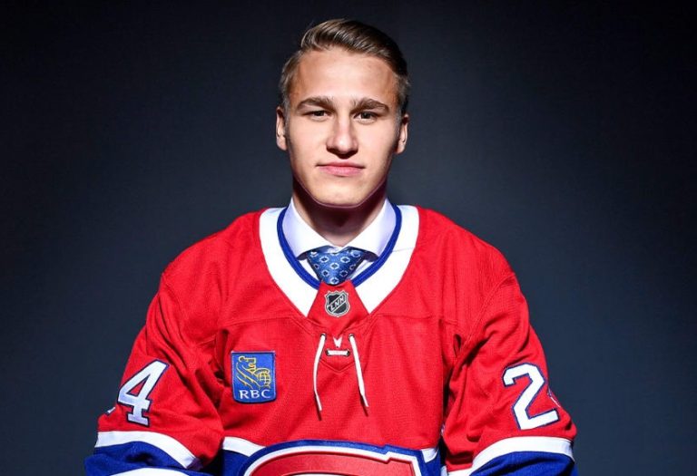 Ivan Demidov à la suite de sa sélection au repêchage 2024.