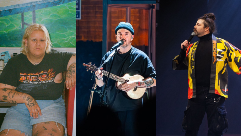 Les billets pour aller voir Le Gong Show, Safia Nolin et le Bibi Club, Jo Cormier et Jay Scott dans le cadre de Lavalorama sont en vente. (Photos gracieuseté – gauche: Marie Ouardiya Atcheba. Centre: Maxime Beaulieu. Droite: Page Facebook Fondation Douglas.)