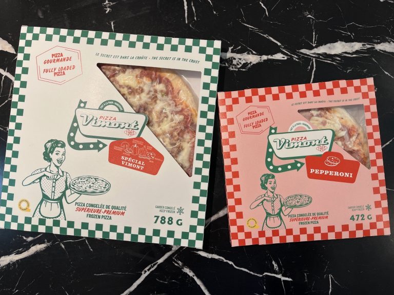 Les pizzas congelées de Pizza Vimont sont déjà disponibles dans une quinzaine de supermarchés des régions de Laval et Montréal et seront bientôt distribuées au Canada. (Photo 2M.Media - Geneviève Quessy)