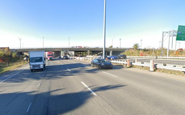 Le secteur de l'autoroute 640 visé par des travaux et diverses fermetures. (Capture d'écran - Google Maps)