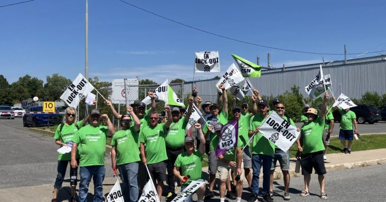 Héroux-Devtek sommée de ne plus recourir à un briseur de grève En lock-out depuis le 9 juillet, les 106 salarié.e.s. d’Héroux-Devtek se relayent sur la ligne de piquetage sept jours sur sept devant l’usine située sur le boulevard Industriel à Laval.