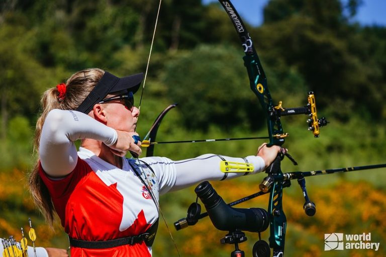 Virginie Chénier au tir à l'arc. (Photo gracieuseté - World Archery)