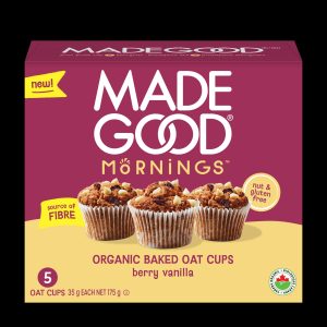 Coupes d’avoine bio cuites au four Made Good. (Photo gracieuseté Made Good)