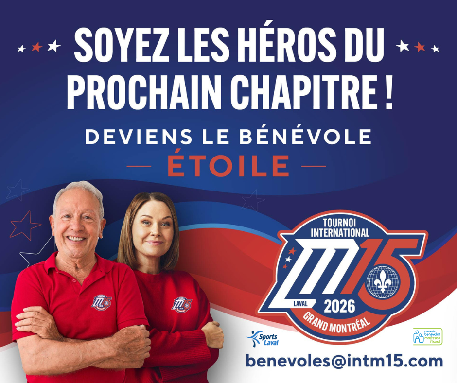 Un nouveau visuel a été lancé par les organisateurs du tournoi lavallois afin d’inciter les personnes intéressées à s’impliquer à titre de bénévoles. (Photo gracieuseté)
