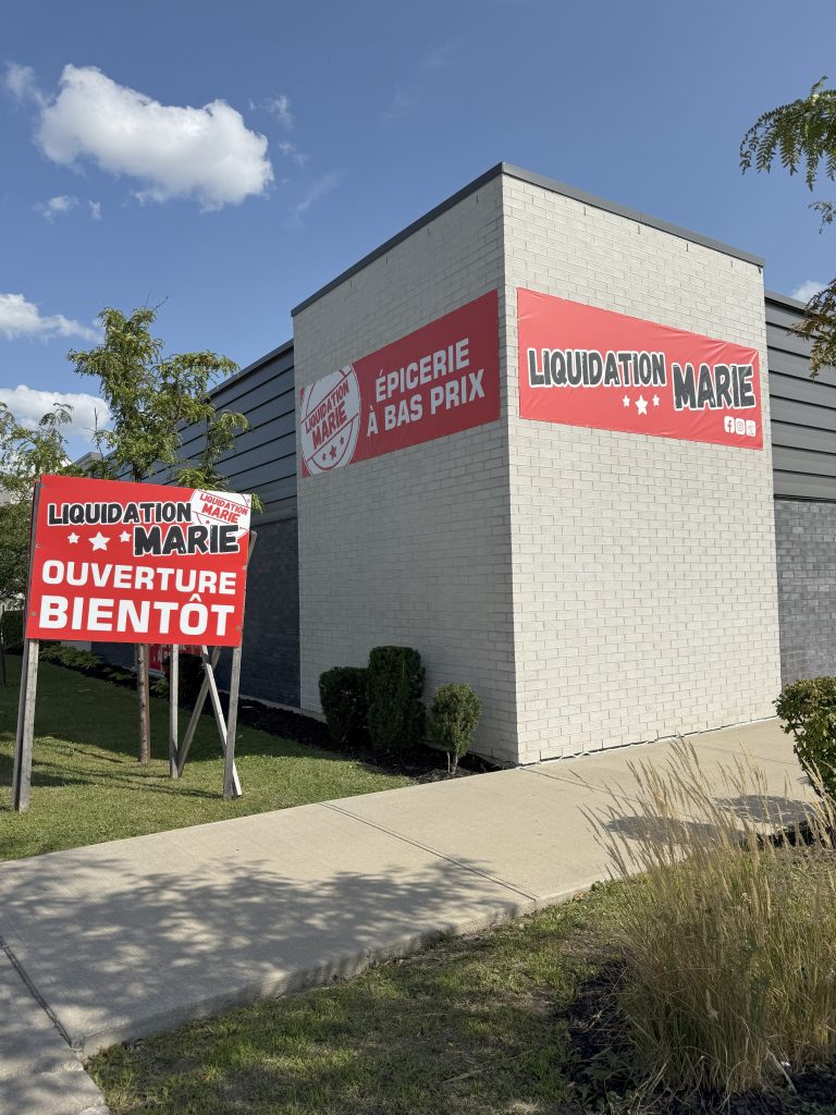 Liquidation Marie a ouvert ses portes à Laval. (Photo gracieuseté)