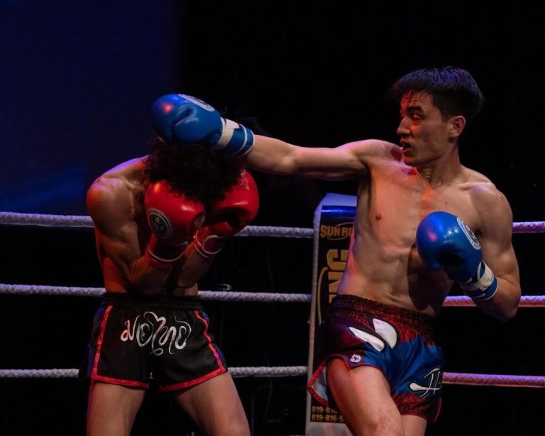 Le Lavallois Nicolas Lebœuf lors d’un combat organisé par Fight Time Championship. (Photo gracieuseté – FTC)