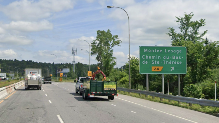 Sortie 24 de l'autoroute 640 à Blainville. (Capture d'écran - Google Maps)